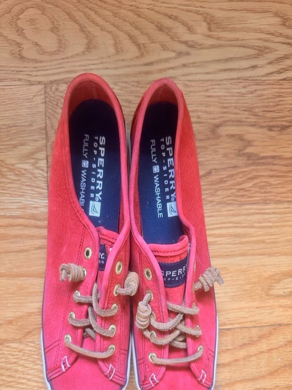 Sperry Red Top-Sider Seacoast Washable Women’s Boat Shoes 7.5 M